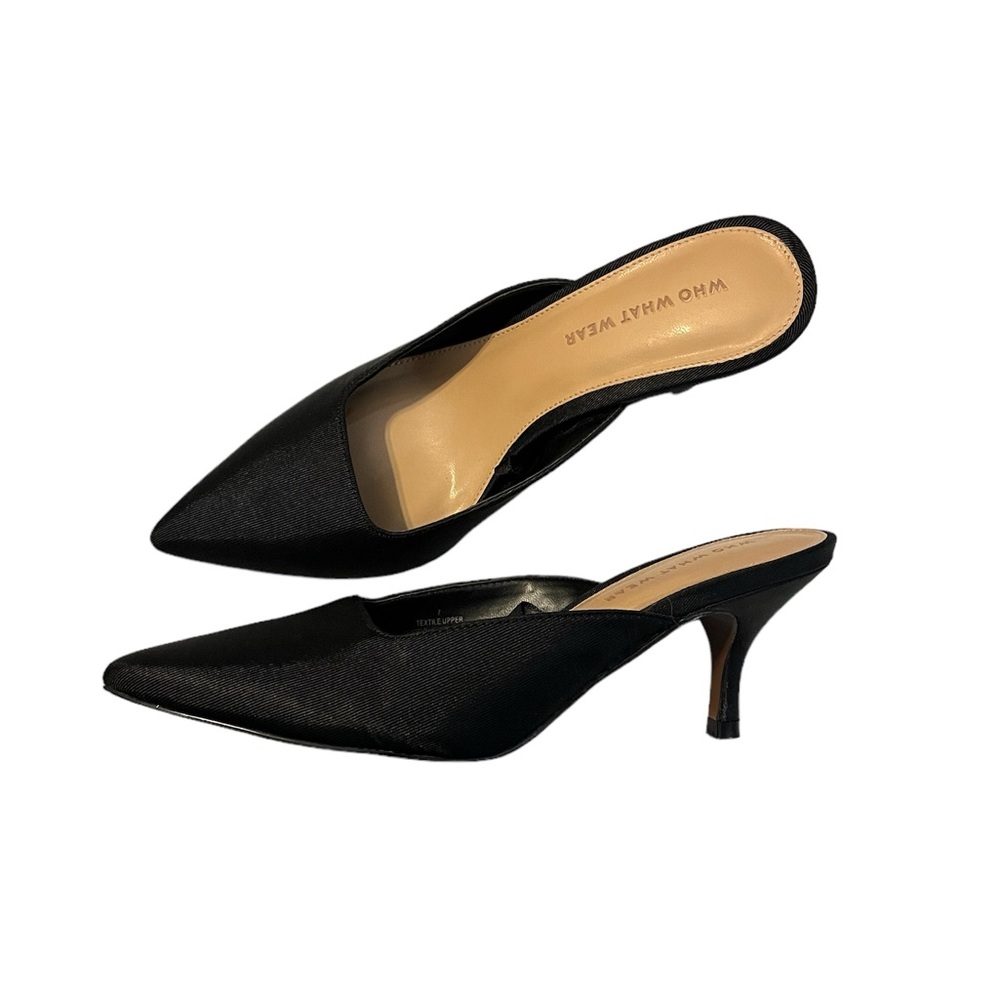 Who What Wear Black Mules